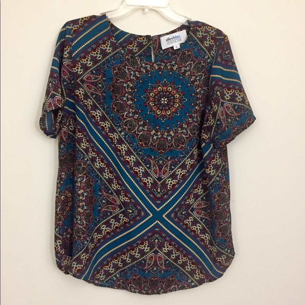 Alice Blue Gerard Crewneck Blouse for Stitchfix Blouse